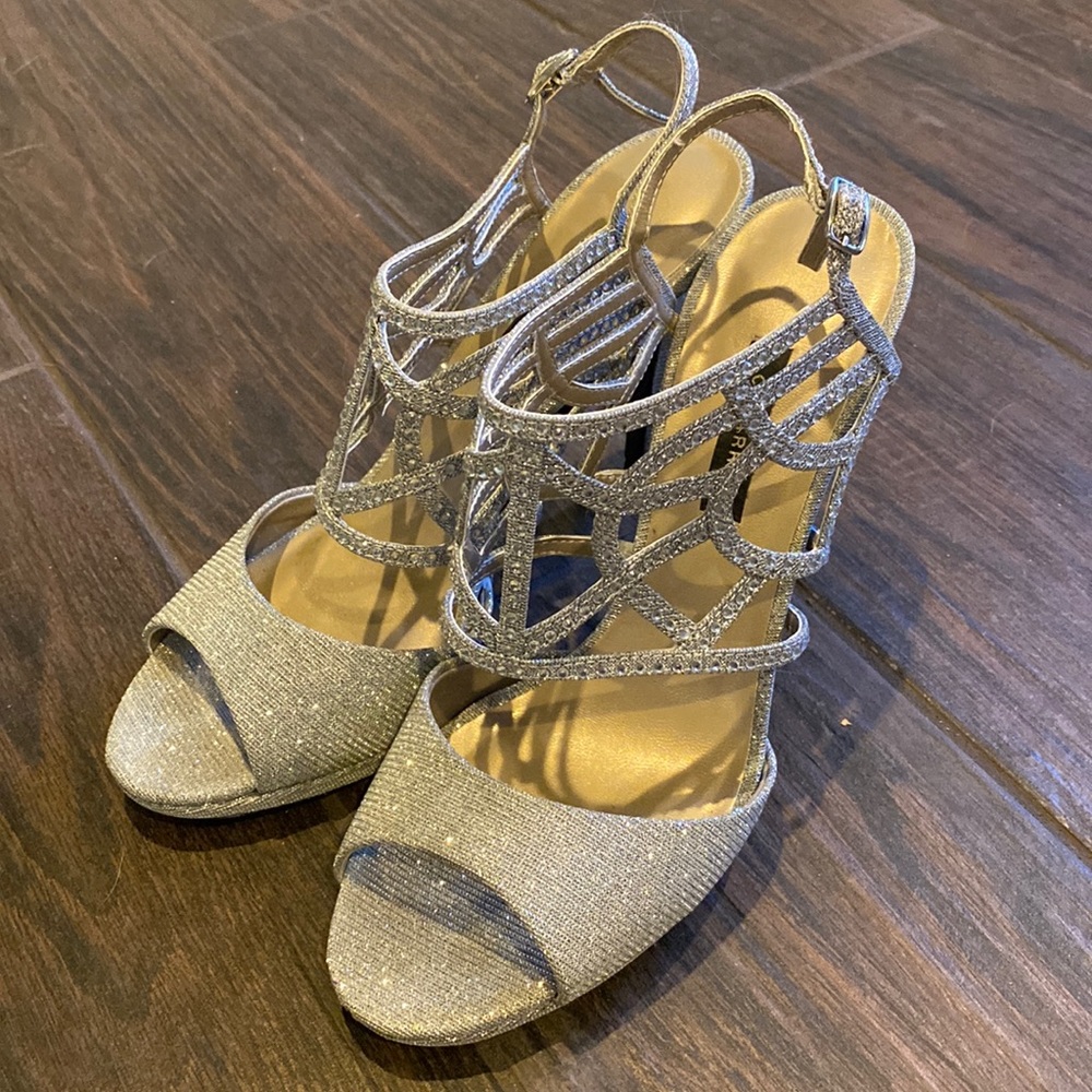 Caparros Silver Formal Heels